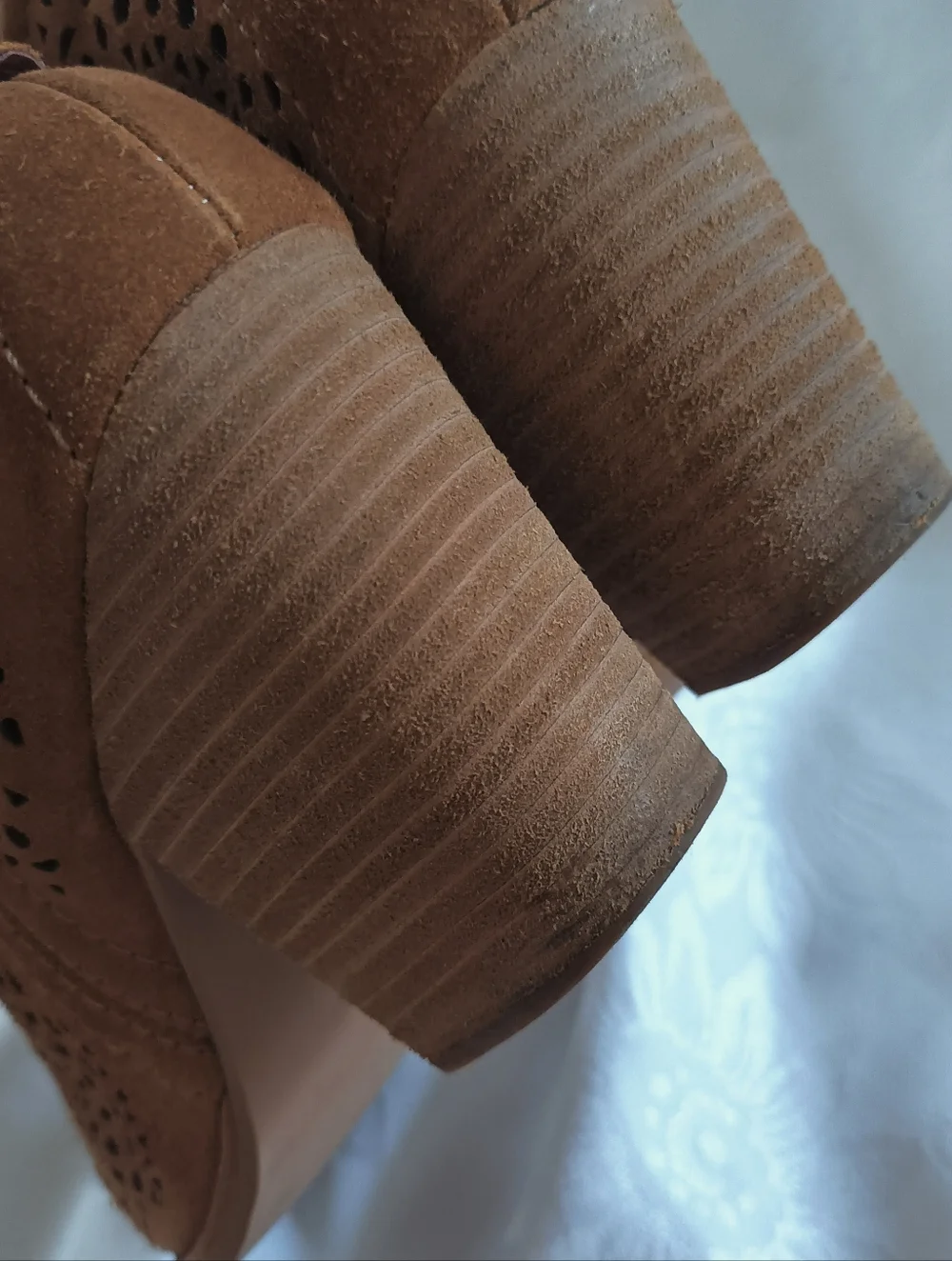 Jeffrey Campbell Laser-cut Suede Rosalee Booties Size 9 Brown
